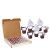 30 Sets - Prefilled Communion Cups with Grape Juice & Wafers : Wafer on Top - Grape Juice on Bottom : Arrives in Custom Gift Box view 1