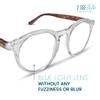 2SeeLife Large Round TR-90 Reading Glasses for Men & Women  Medium-Large Fit, Durable, Spring Hinges, Blue Light Readers, Clear, +0.50 view 2