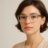 2SeeLife Large Round TR-90 Reading Glasses for Men & Women  Medium-Large Fit, Durable, Spring Hinges, Blue Light Readers, Clear, +0.50 view 3
