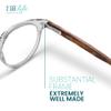 2SeeLife Large Round TR-90 Reading Glasses for Men & Women  Medium-Large Fit, Durable, Spring Hinges, Blue Light Readers, Clear, +0.50 view 4