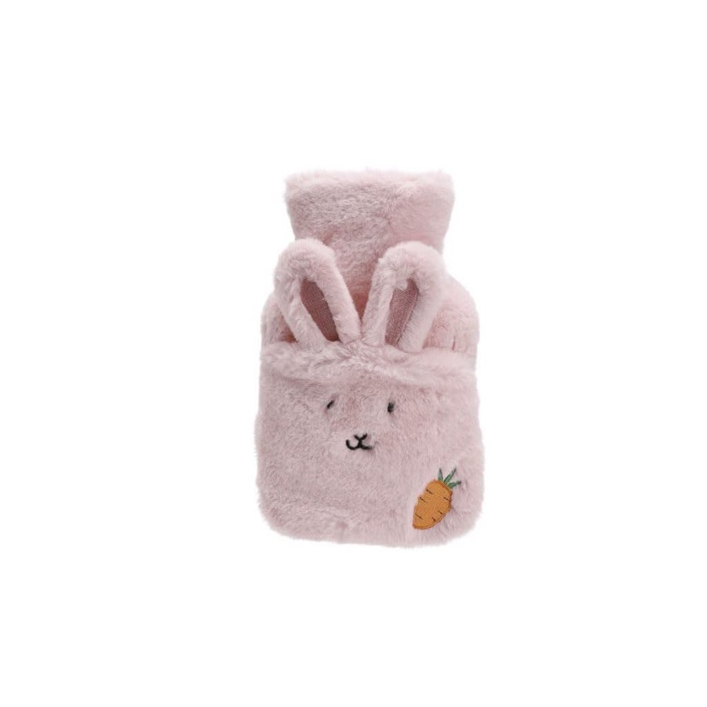 500ml/17.6oz Water-Filled hot Water Bottle Cute Plush Warm Water Bag with Cover Portable hot Water Bag with Hand Pocket