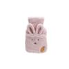 500ml/17.6oz Water-Filled hot Water Bottle Cute Plush Warm Water Bag with Cover Portable hot Water Bag with Hand Pocket view 1