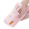 500ml/17.6oz Water-Filled hot Water Bottle Cute Plush Warm Water Bag with Cover Portable hot Water Bag with Hand Pocket view 3