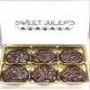 Chocolate Pecan Pralines (6 Count) | Charleston Chocolate Pralines | Southern Chocolate Pecan Candy view 1