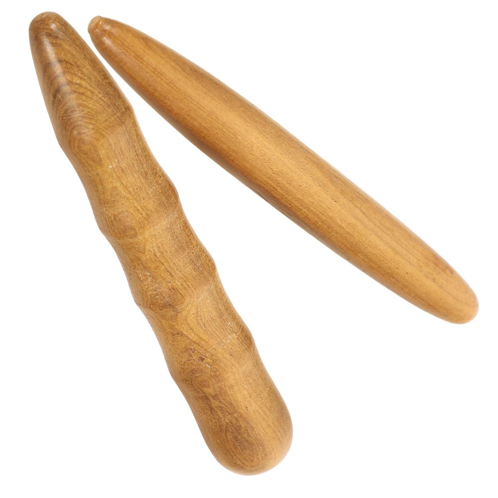 Anneome 2pcs Facial Reflexology Tool Handheld Wooden Massage Sticks for Feet Hands Accupressure Massage Stick Relaxing Present for Mom