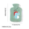 1L Plush hot Water Bottle with Cover Water-Filled Warm Water Bottle Large Hand feet Warmer Cute hot Water Bag for Bed view 2
