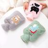 1L Plush hot Water Bottle with Cover Water-Filled Warm Water Bottle Large Hand feet Warmer Cute hot Water Bag for Bed view 3