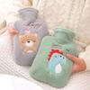 1L Plush hot Water Bottle with Cover Water-Filled Warm Water Bottle Large Hand feet Warmer Cute hot Water Bag for Bed view 4