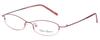 Calabria Valerie 9111 Oval Reading Glasses +1.50 Burgundy Red Pink Women view 1