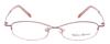 Calabria Valerie 9111 Oval Reading Glasses +1.50 Burgundy Red Pink Women view 2