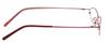 Calabria Valerie 9111 Oval Reading Glasses +1.50 Burgundy Red Pink Women view 3