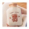 1L hot Water Bottle with Soft Cover for Bed Cute Plush hot Water Bag hot Compress Hand Warmer Bag Warm Water Bottle view 1