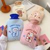 1L hot Water Bottle with Soft Cover for Bed Cute Plush hot Water Bag hot Compress Hand Warmer Bag Warm Water Bottle view 3