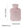 1L hot Water Bottle with Cover Water-Filled Warmth hot Water Bag with Hand Pocket hot Compress Warm Water Bottle for Bed view 2