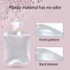 1L hot Water Bottle with Cover Water-Filled Warmth hot Water Bag with Hand Pocket hot Compress Warm Water Bottle for Bed view 3