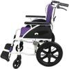 YUSIWOAL Ultra-Light Folding Aluminum Alloy Wheelchair Double-Layer net seat can be Easily Folded Light Wheelchair for The Elderly and Disabled (Color : Purplecolor1) view 3