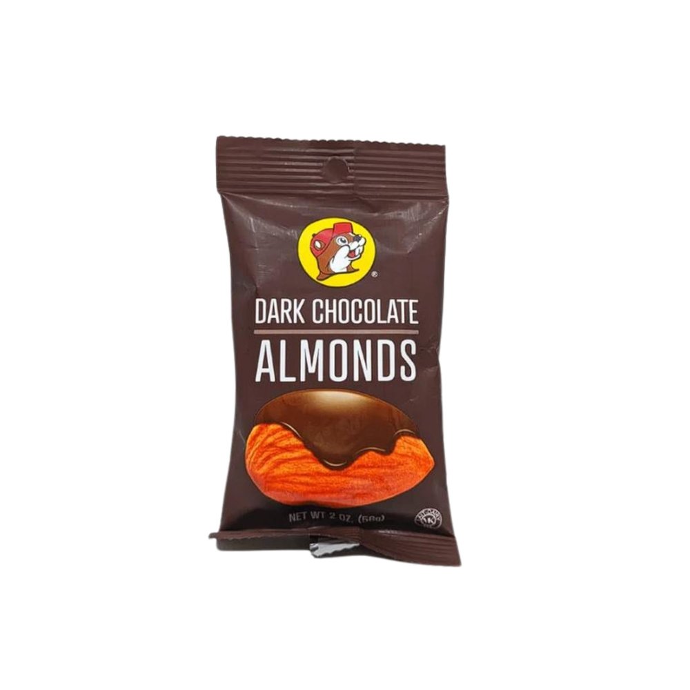 Buc-ee's Jordan Almonds, Milk & Dark Chocolate Almonds, Sugar Free Chocolate ChoicesNon-GMO, Protein-Packed Healthy SweetsOn the Go, Movie & School Snacks (Dark Chocolate Almonds, 2 Ounce)