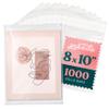 Pack It Chic - 8 X 10 Self Sealing Cellophane Bags (1000 Pack) - Resealable Adhesive Clear Bags for Gifts, 8X10 Photos, Prints, Cards, and Envelopes view 1