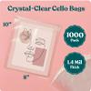 Pack It Chic - 8 X 10 Self Sealing Cellophane Bags (1000 Pack) - Resealable Adhesive Clear Bags for Gifts, 8X10 Photos, Prints, Cards, and Envelopes view 2