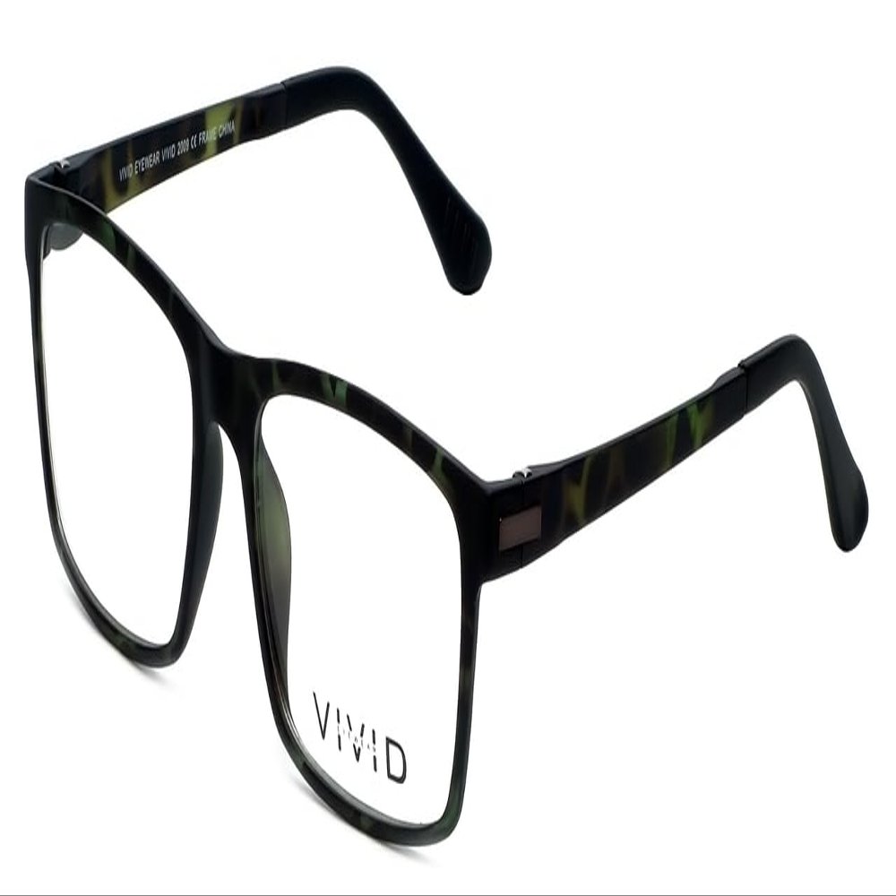 Calabria Viv Collection 2009 Rectangular Blue Light Blocking Reading Glasses +1.00 Green Tortoise Havana Men Women