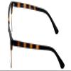 Calabria Viv Collection 257 Square Blue Light Blocking Reading Glasses +2.50 Tortoise Havana Brown Gold Men Women view 3