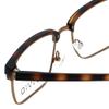 Calabria Viv Collection 257 Square Blue Light Blocking Reading Glasses +2.50 Tortoise Havana Brown Gold Men Women view 4