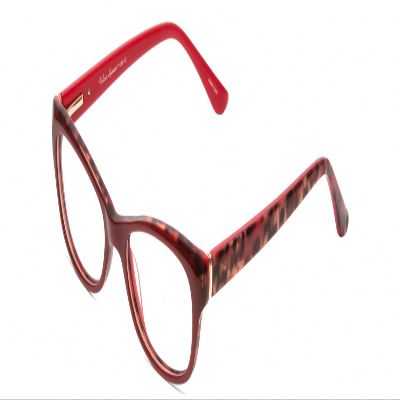 Calabria Valerie 9290 Cat-Eye Reading Glasses +2.75 Red Leopard Animal Print Women