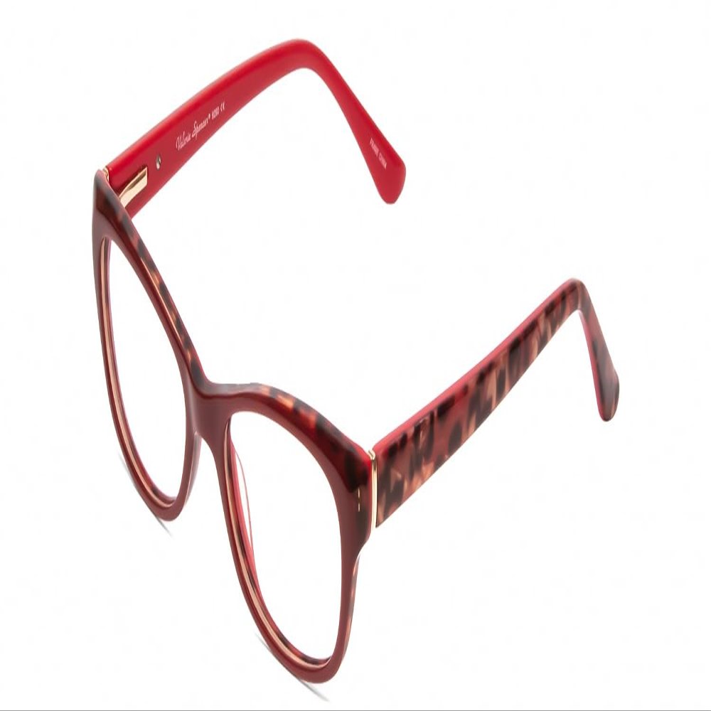Calabria Valerie 9290 Cat-Eye Reading Glasses +2.75 Red Leopard Animal Print Women