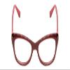 Calabria Valerie 9290 Cat-Eye Reading Glasses +2.75 Red Leopard Animal Print Women view 2