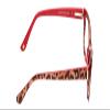 Calabria Valerie 9290 Cat-Eye Reading Glasses +2.75 Red Leopard Animal Print Women view 3