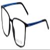 Calabria Viv Collection 2016 Square Blue Light Blocking Reading Glasses +1.75 Black Blue Men Women view 1
