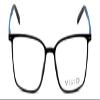 Calabria Viv Collection 2016 Square Blue Light Blocking Reading Glasses +1.75 Black Blue Men Women view 3