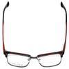 Calabria Viv Collection 257 Square Reading Glasses +3.00 Tortoise Havana Red Gun Metal Men Women view 3
