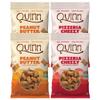 Quinn Pretzel Nuggets Favorites Pack - Made with Real Ingredients, Whole Grain Sorghum, Sea Salt, Vegan, Gluten Free, Dairy Free, Non-GMO - (2) Peanut Butter 7oz, (2) Pizzeria 5.8oz (Pack of 4) view 1