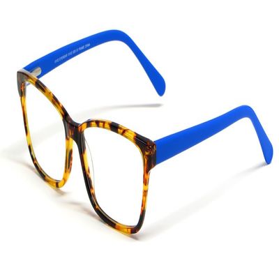 Calabria Viv Collection 838 Cat-Eye Reading Glasses +0.75 Blue Tortoise Havana Men Women