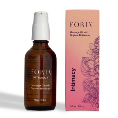 Foria Massage Oil - Organic, Natural Herbal Body Oil with Jojoba - 3.9 Fl Oz