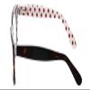 Calabria Viv Collection 870 Square Blue Light Blocking Reading Glasses +2.50 Tortoise Havana White Polka-Dots Women view 3