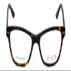 Calabria Viv Collection 867 Cat-Eye Blue Light Blocking Reading Glasses +2.50 Demi Tortoise Havana Black Men Women view 2