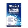 Efferdent Retainer Cleaner Tablets for Aligners, Mouth Guards & Night Guards, Clean & Bright, 120 Count, 3-Minute Daily Retainer Cleaner, Tough Stain & Odor Remover for Dental Appliances view 1