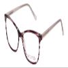 Calabria Viv Collection 893 Cat-Eye Blue Light Blocking Reading Glasses +4.00 Marble Purple Brown Striped Women view 2