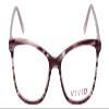 Calabria Viv Collection 893 Cat-Eye Blue Light Blocking Reading Glasses +4.00 Marble Purple Brown Striped Women view 3