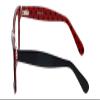 Calabria Viv Collection 870 Square Reading Glasses +1.50 Black Red Women view 3