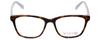 Calabria Viv Collection 878 Square Blue Light Blocking Reading Glasses +1.75 Tortoise Havana Purple Men Women view 2