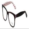Calabria Viv Collection 870 Square Reading Glasses +3.75 Tortoise Havana White Polka-Dots Women view 1