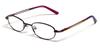 Calabria Viv Kids 116 Oval Blue Light Blocking Reading Glasses +2.50 Violet Purple Girls view 1