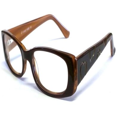 Calabria Viv Kids 110 Rectangular Blue Light Blocking Reading Glasses +2.00 Brown Girls