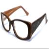 Calabria Viv Kids 110 Rectangular Blue Light Blocking Reading Glasses +2.00 Brown Girls view 1