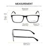 Calabria Viv Collection 891 Square Blue Light Blocking Reading Glasses +3.50 Black Crystal Men Women view 2