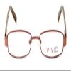 Calabria Viv Kids 117 Rectangular Reading Glasses +2.00 Brown Girls view 2
