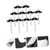 Gatuida 20pcs Black Straws Design Fun Party Decoration Props for Festivals Birthdays and Events Add Whimsy to Drinks and Celebrations view 2